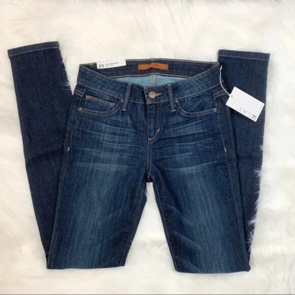 Anthropologie Joe's Jeans Skinny Jeans Dark Wash Denim High mid rise Size 25 - Picture 3 of 16
